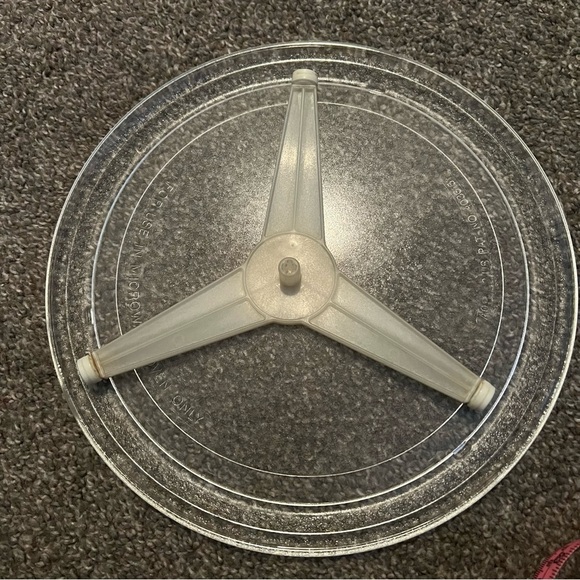 Sharp 10.5” Glass Turntable Tray Microwave Plate & Ring - Picture 1 of 2